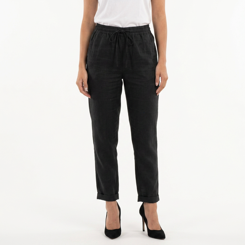 Pantalón Lino Mujer Cintura Alta