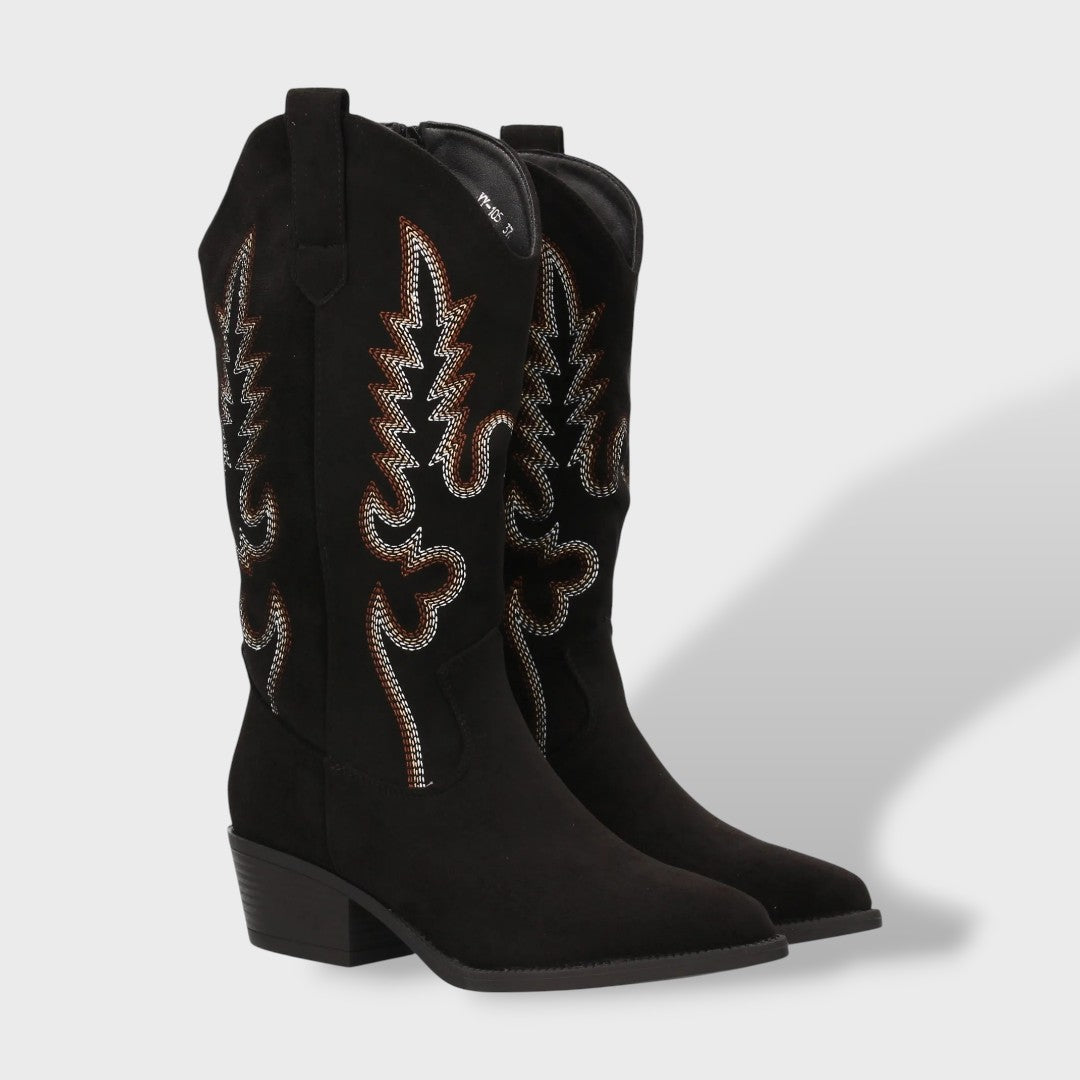 Botas Cowboy Mujer Ante | Estilo Elegante