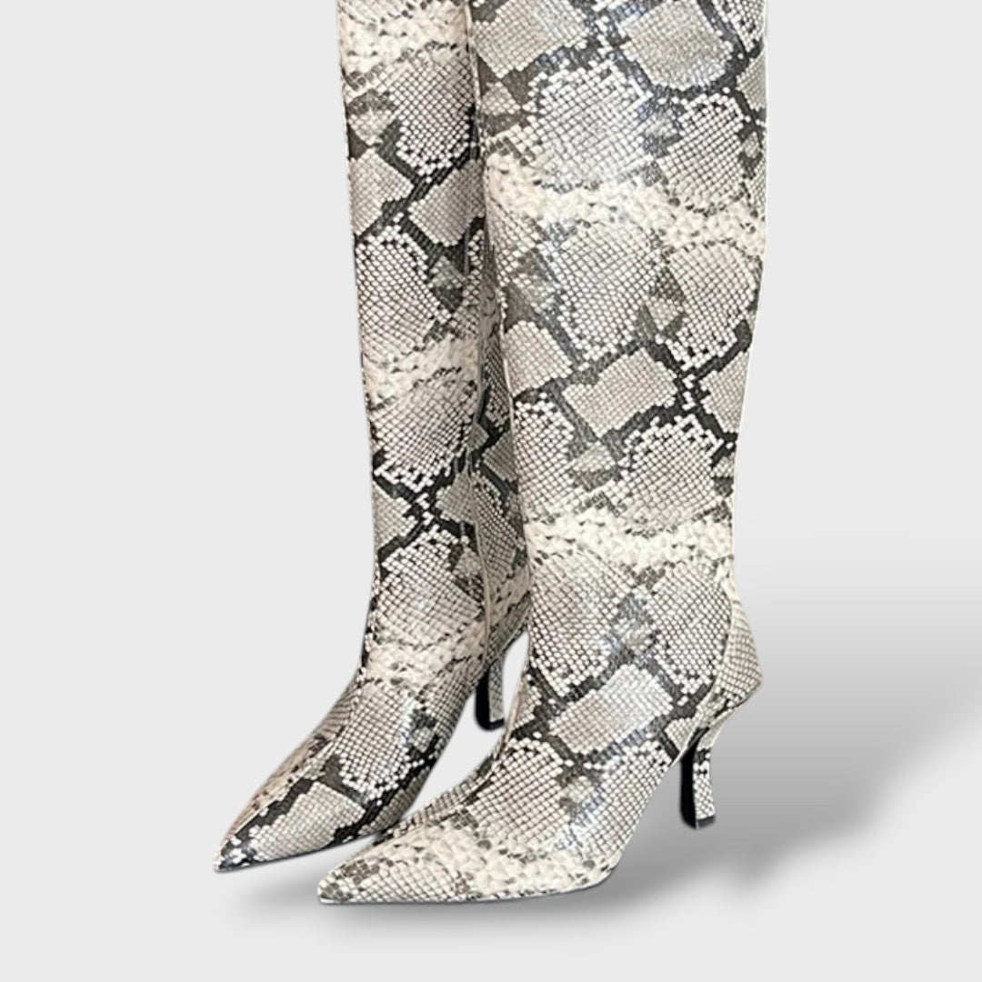 Botas Altas de Cuero Mujer Estilo Cowboy