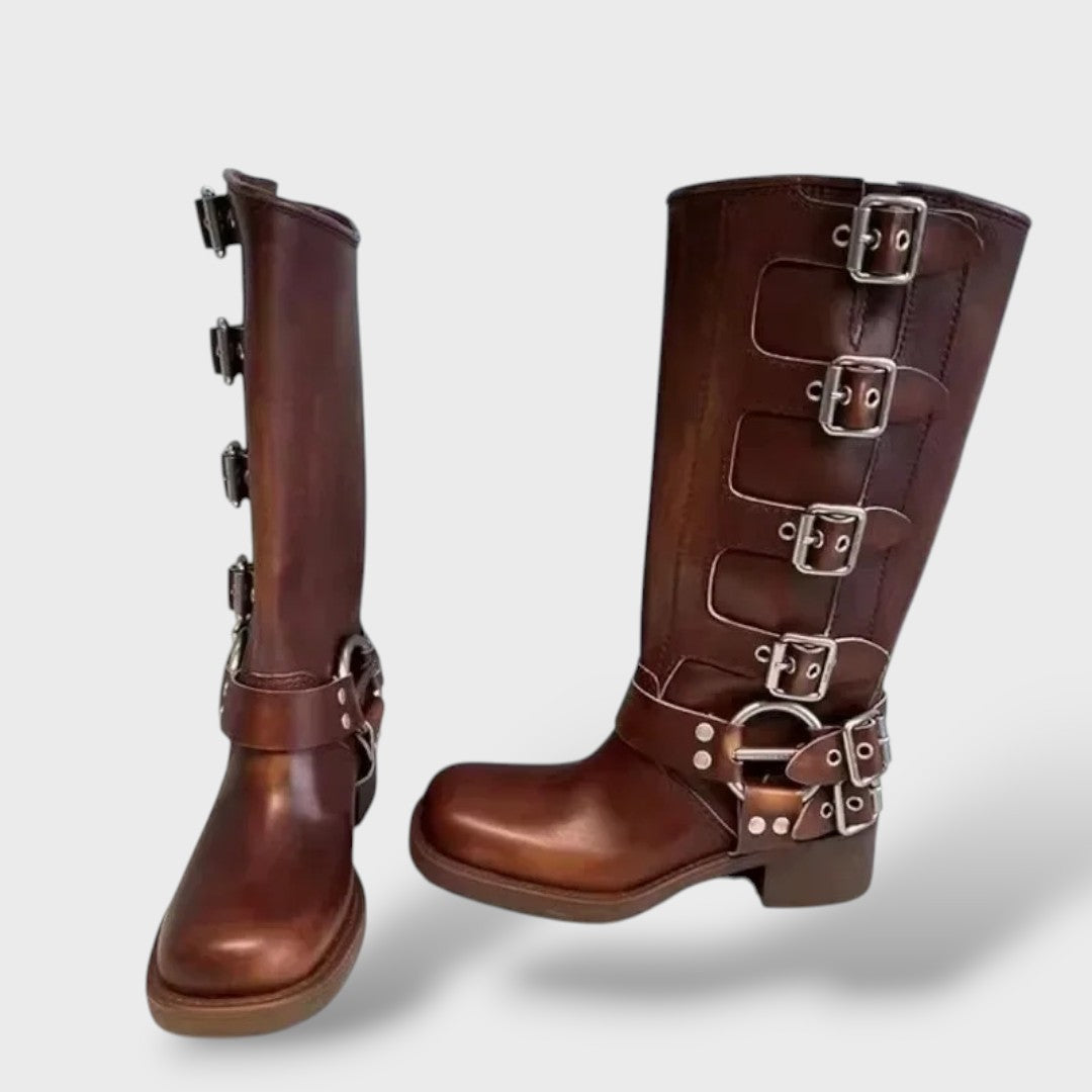Botas Vintage de Cuero Mujer