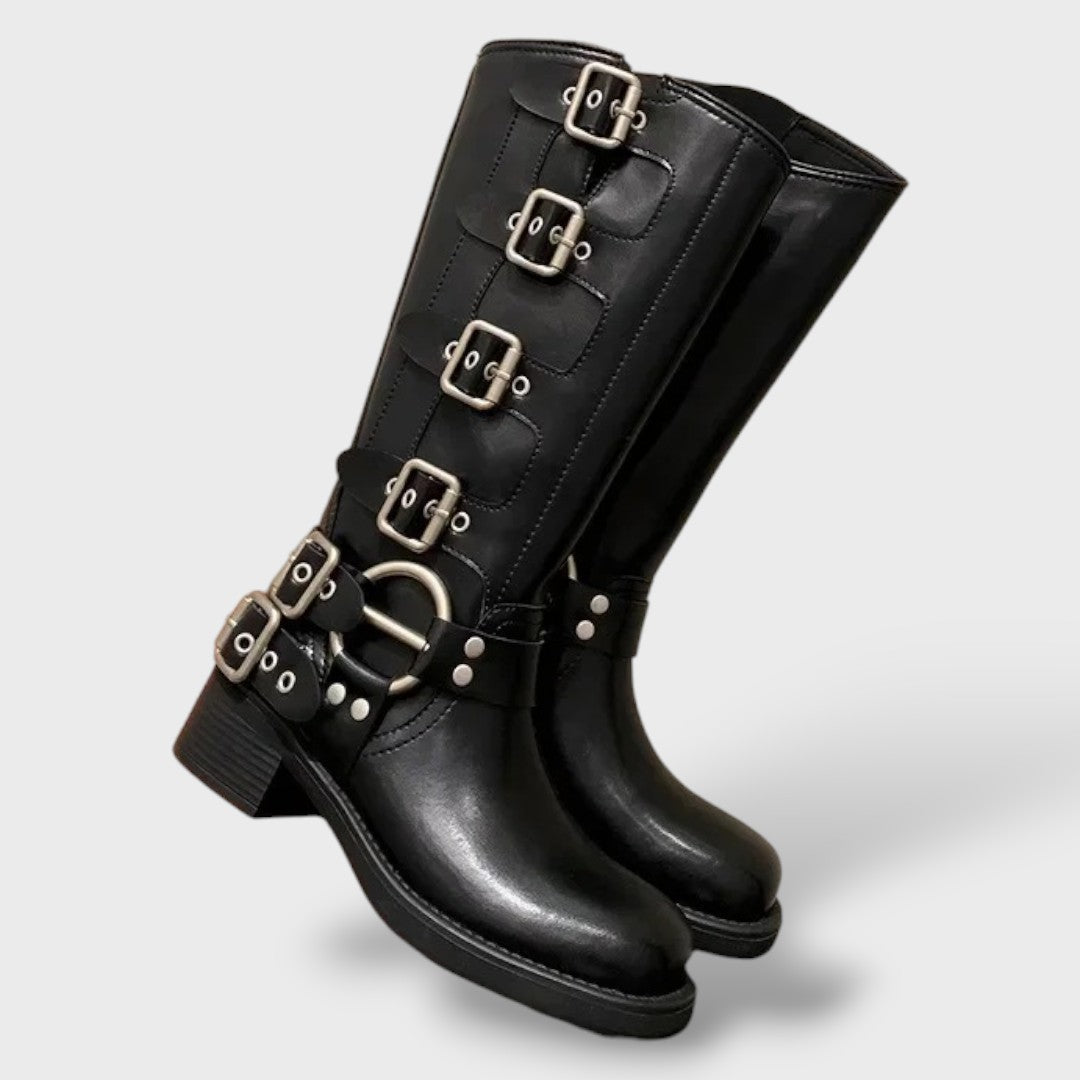 Botas Vintage de Cuero Mujer