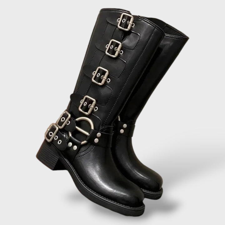 Botas Vintage de Cuero Mujer