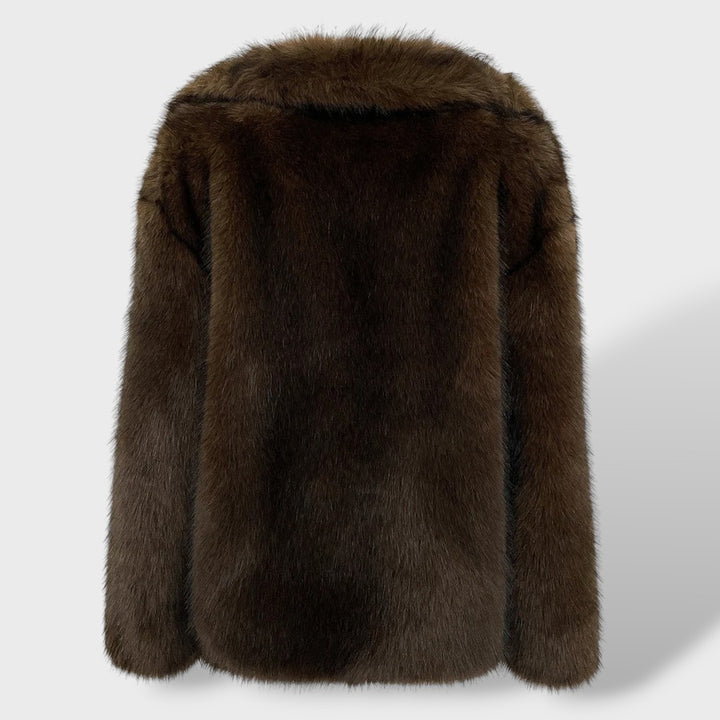 Abrigo de Pelo Sintético Mujer