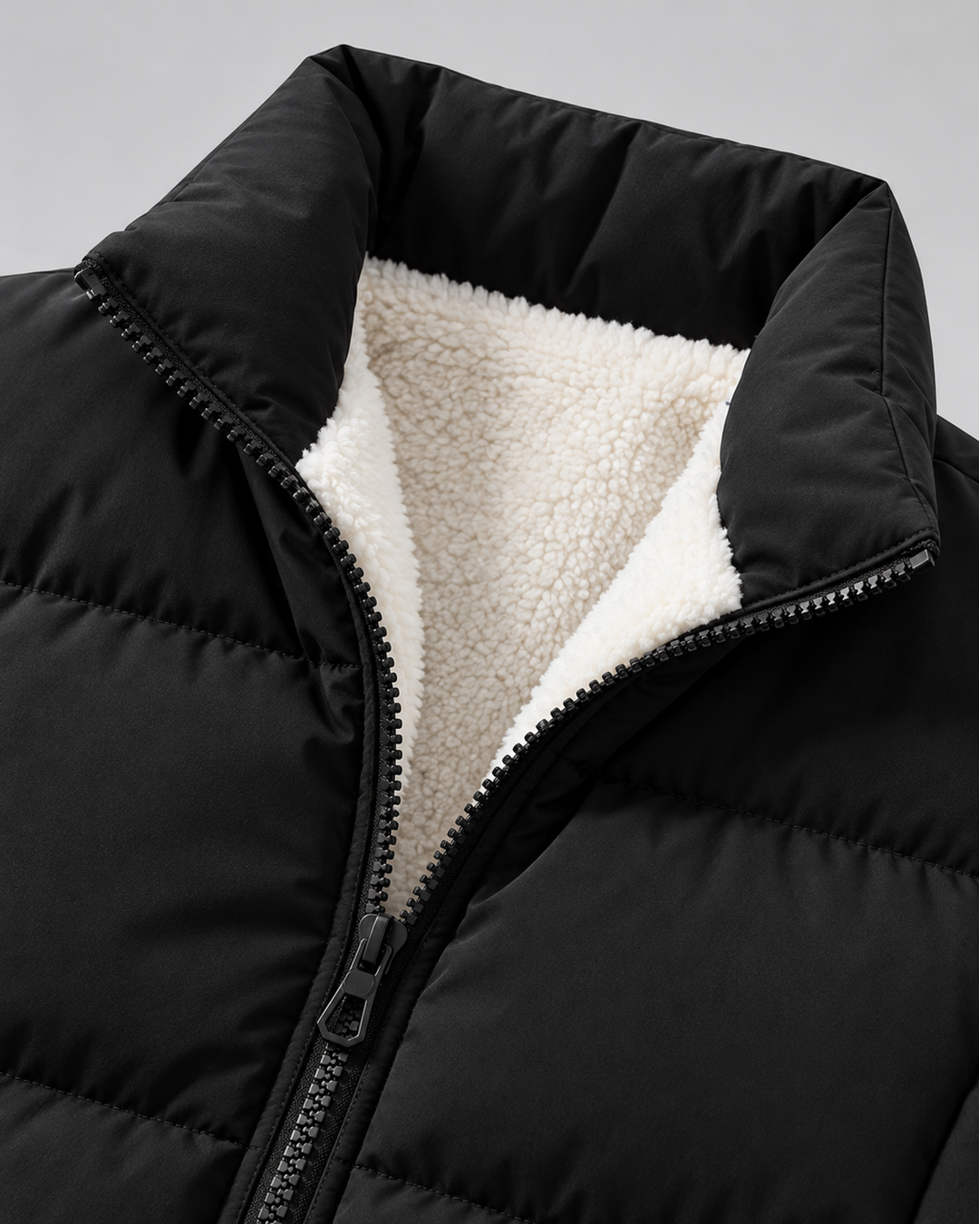 Chaqueta acolchada forrada de forro polar
