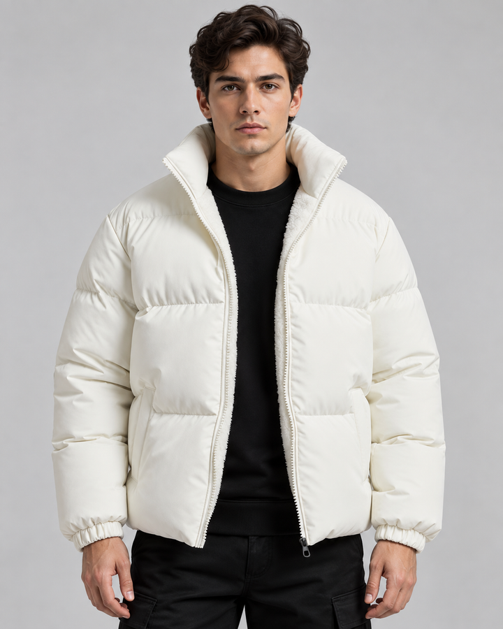 Chaqueta acolchada forrada de forro polar
