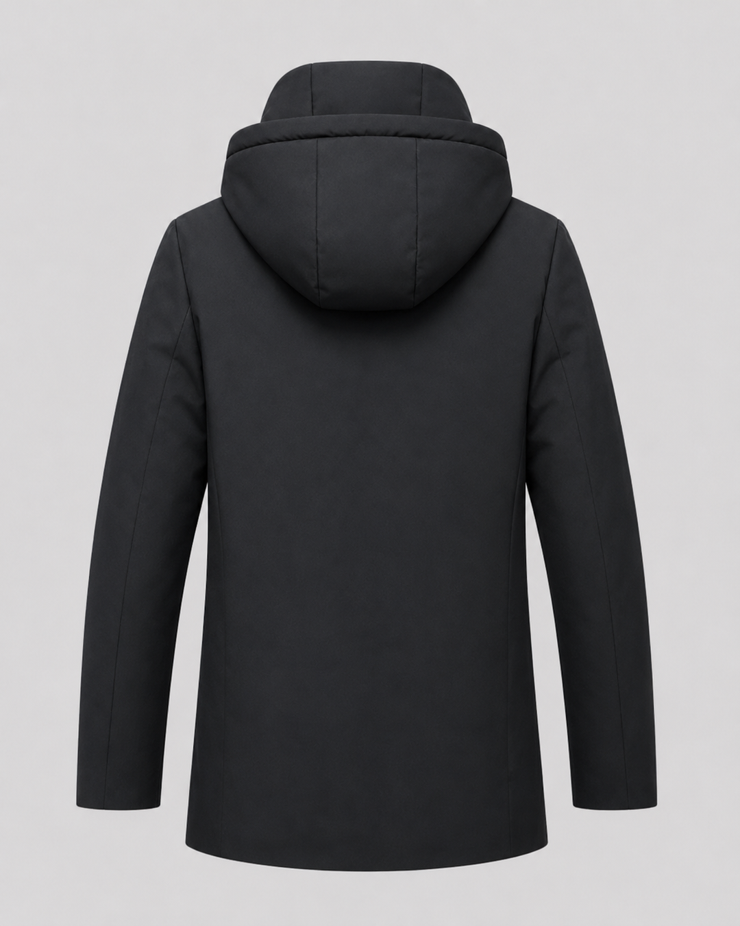 Parka masculina acolchada con capucha
