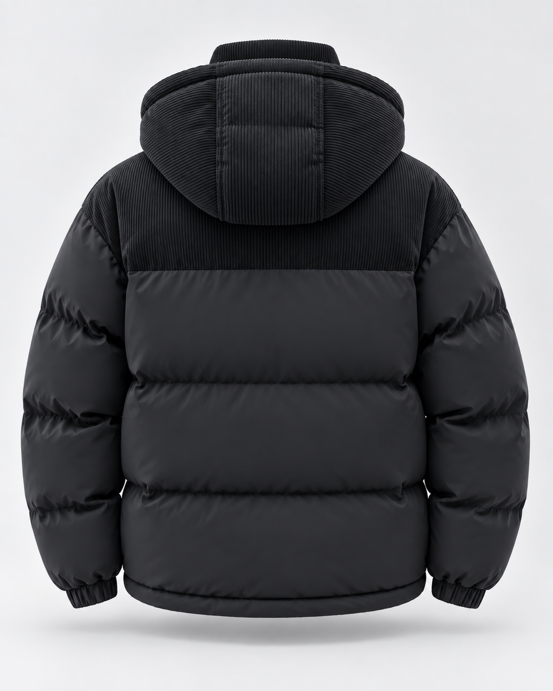 Chaqueta Acolchada Hombre Capucha Pana