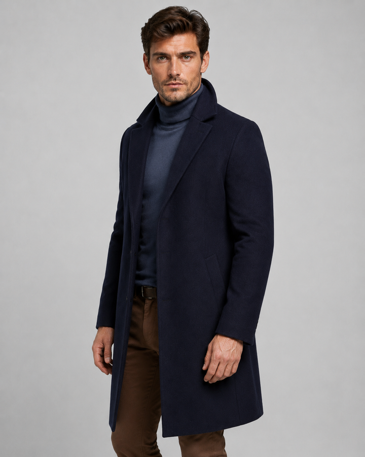 Abrigo Largo Monopetado Sartorial Hombre