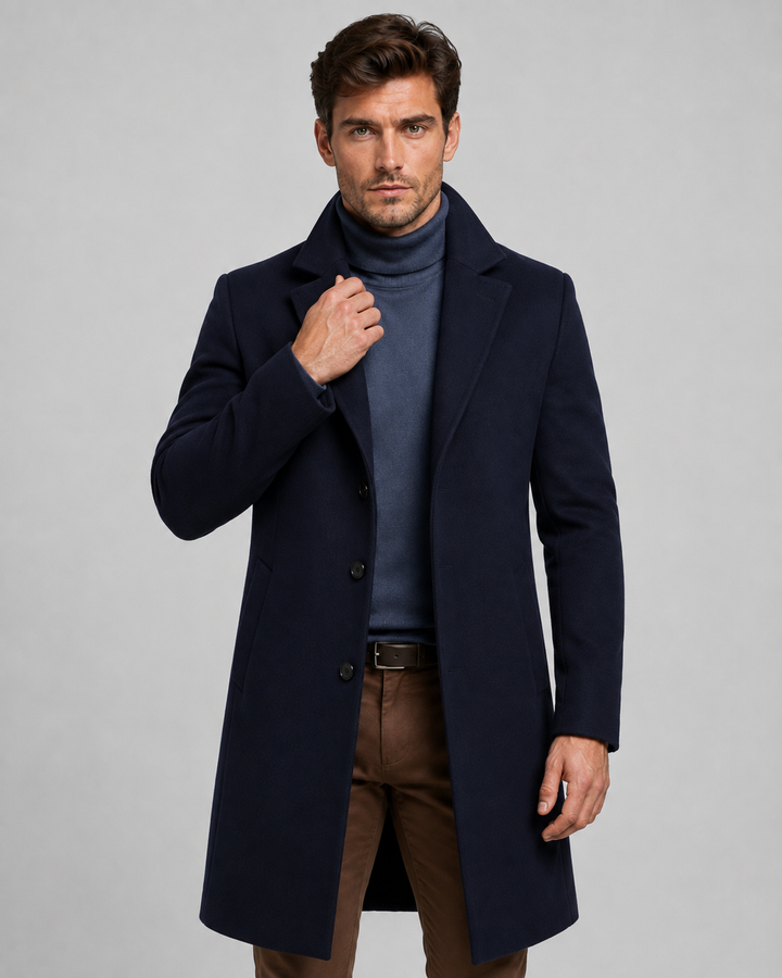 Abrigo Largo Monopetado Sartorial Hombre