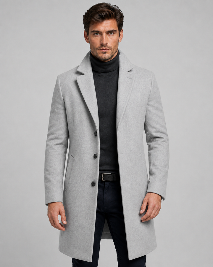 Abrigo Largo Monopetado Sartorial Hombre