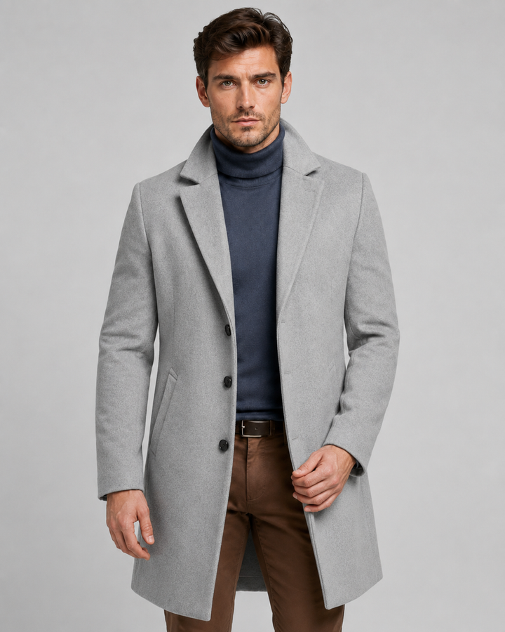Abrigo Largo Monopetado Sartorial Hombre