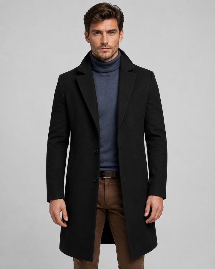 Abrigo Largo Monopetado Sartorial Hombre