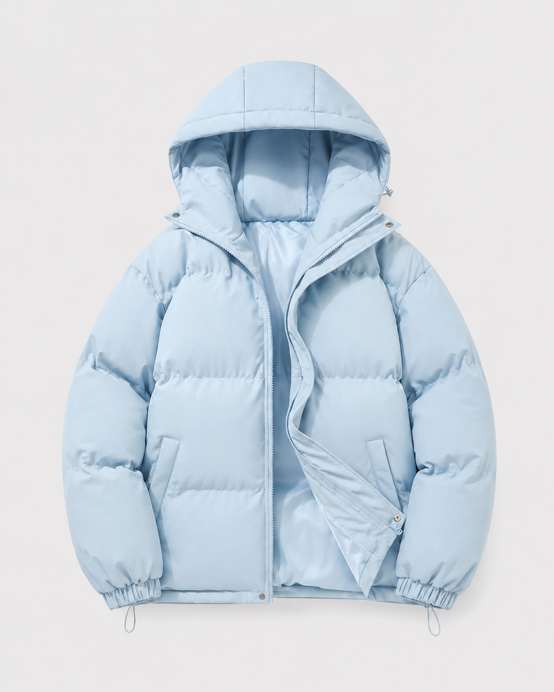 Chaqueta acolchada oversize con capucha