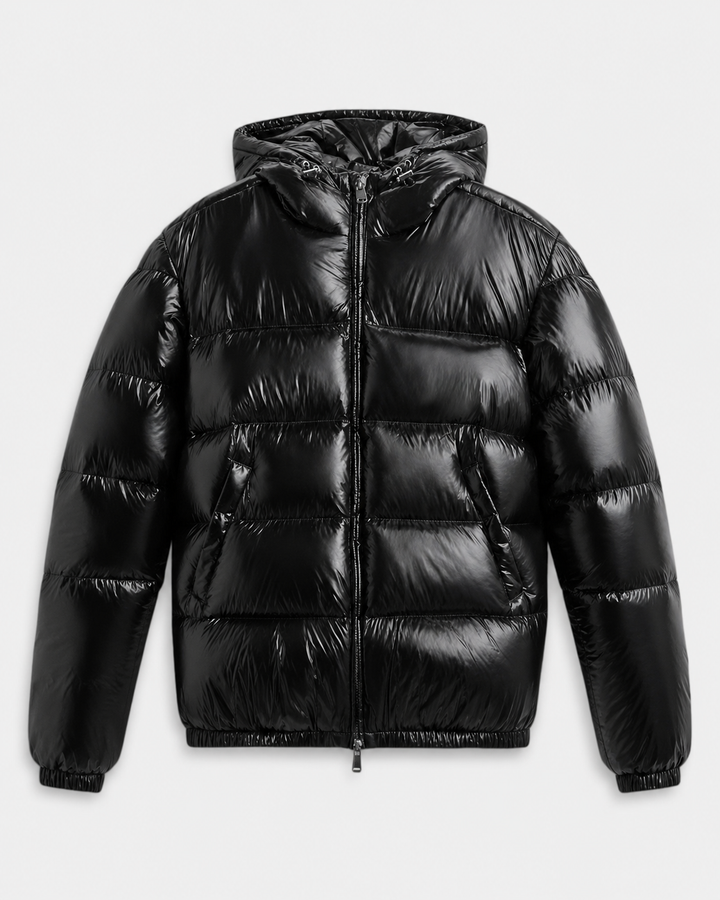 Chaqueta acolchada brillante de hombre