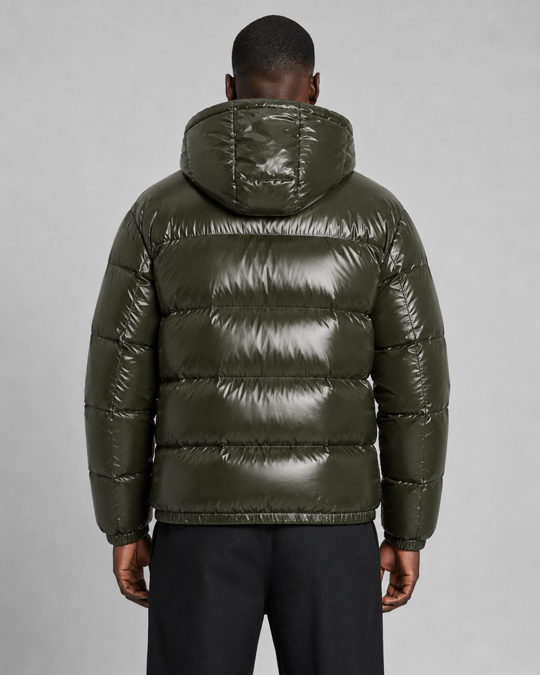 Chaqueta acolchada brillante de hombre