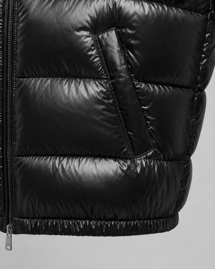 Chaqueta acolchada brillante de hombre