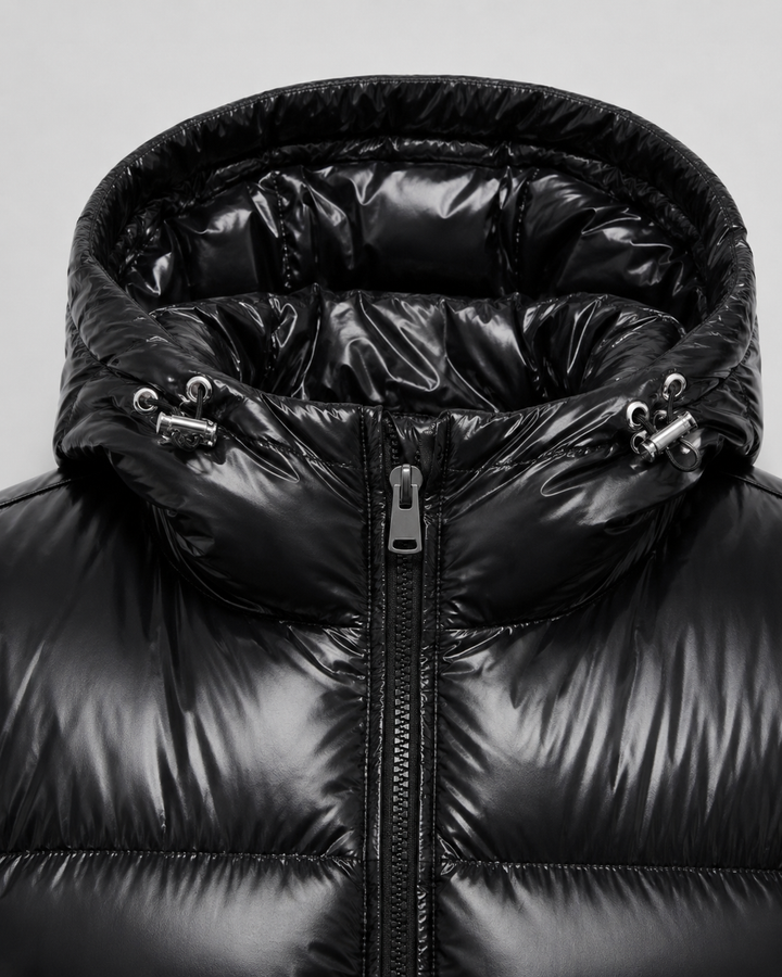 Chaqueta acolchada brillante de hombre