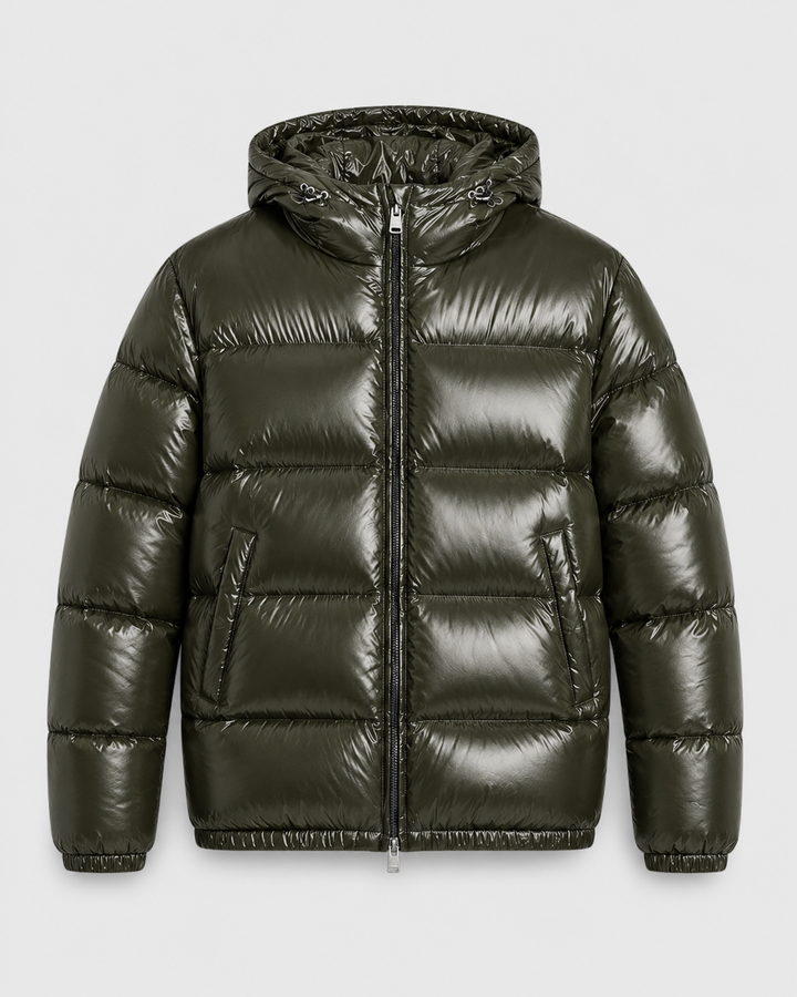 Chaqueta acolchada brillante de hombre