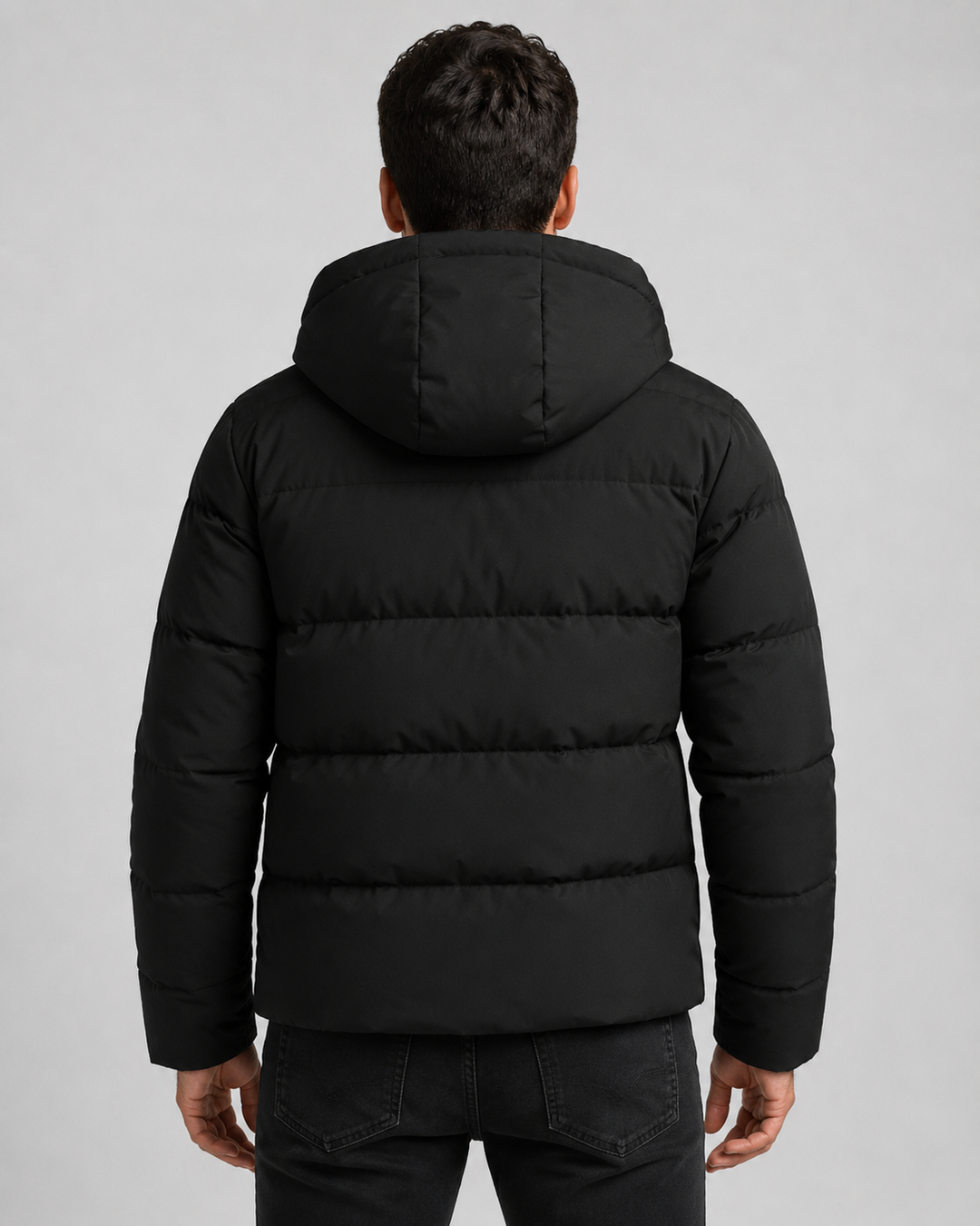 Chaqueta acolchada con capucha hombre