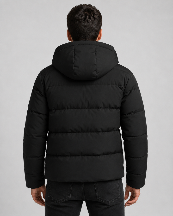 Chaqueta acolchada con capucha hombre