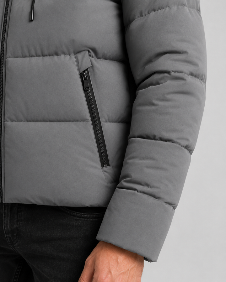 Chaqueta acolchada con capucha hombre
