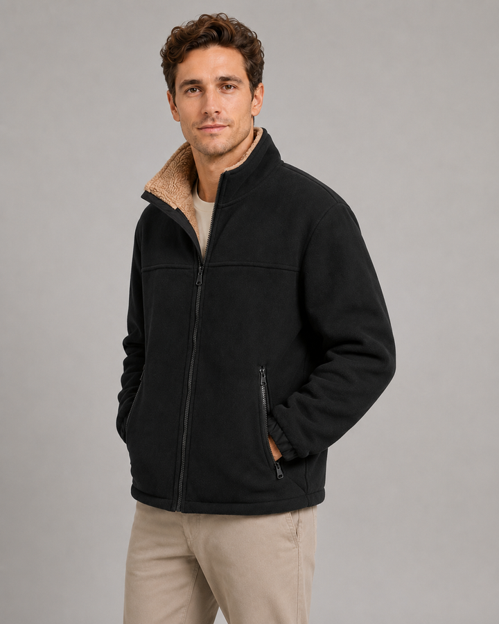Chaqueta de forro polar sherpa