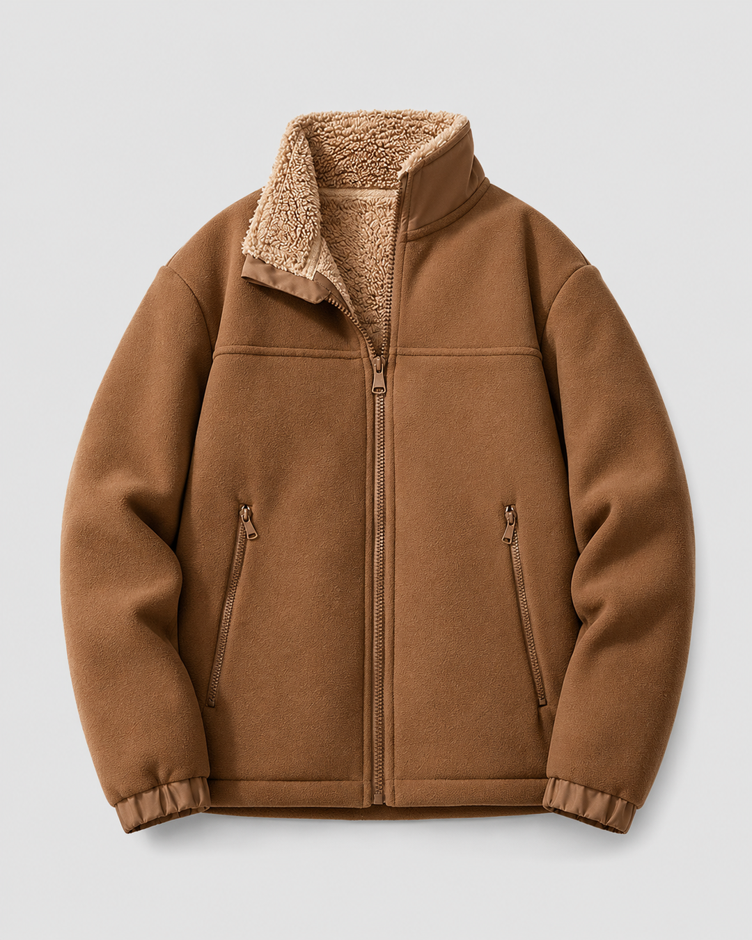 Chaqueta de forro polar sherpa