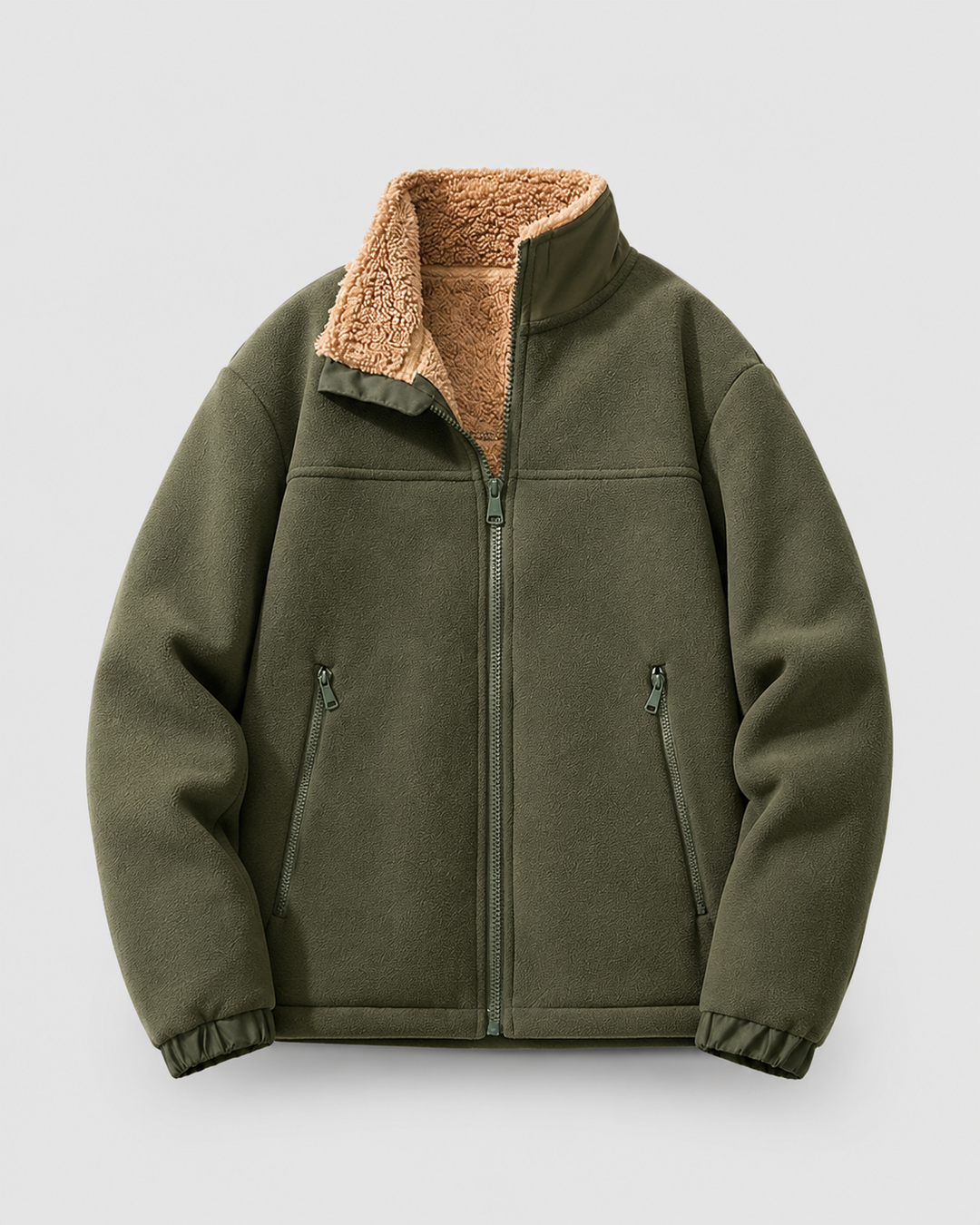 Chaqueta de forro polar sherpa