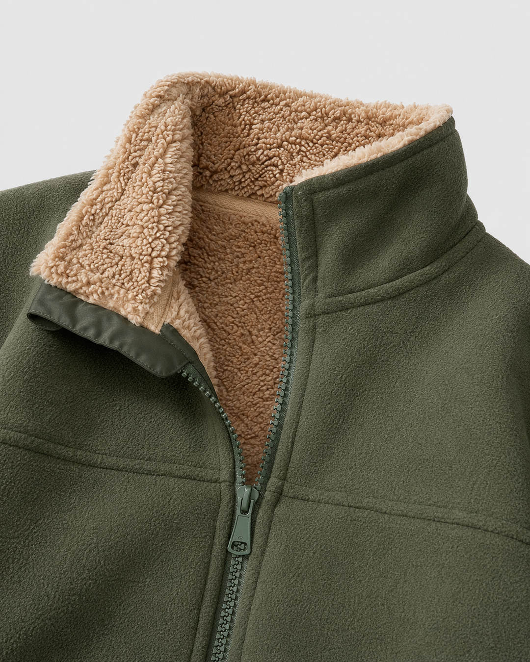 Chaqueta de forro polar sherpa
