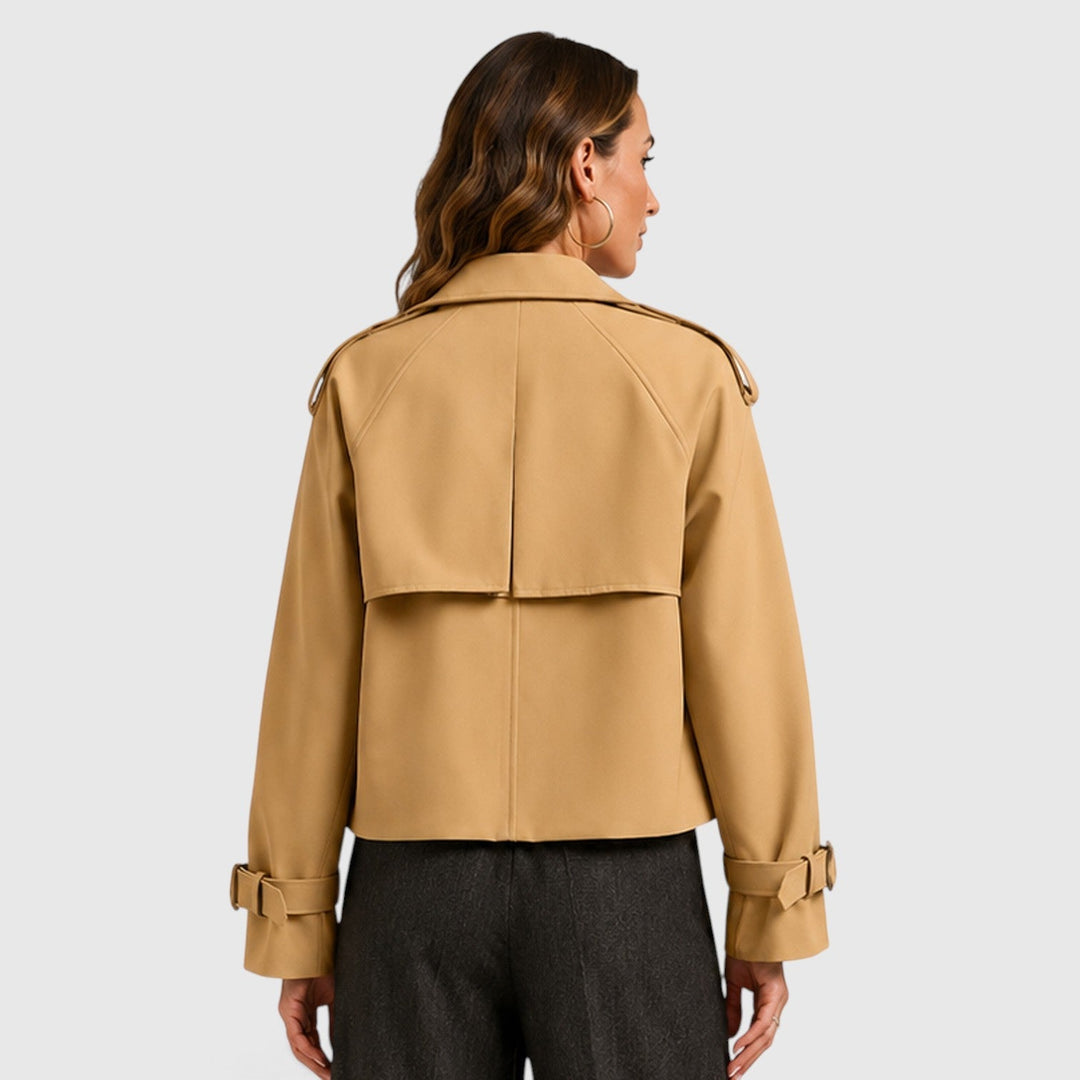 Trench ligero cruzado para mujer