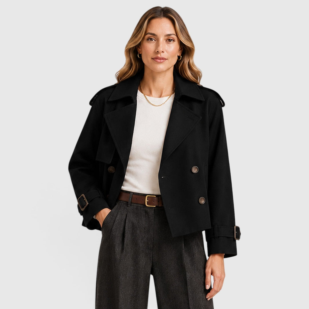 Trench ligero cruzado para mujer