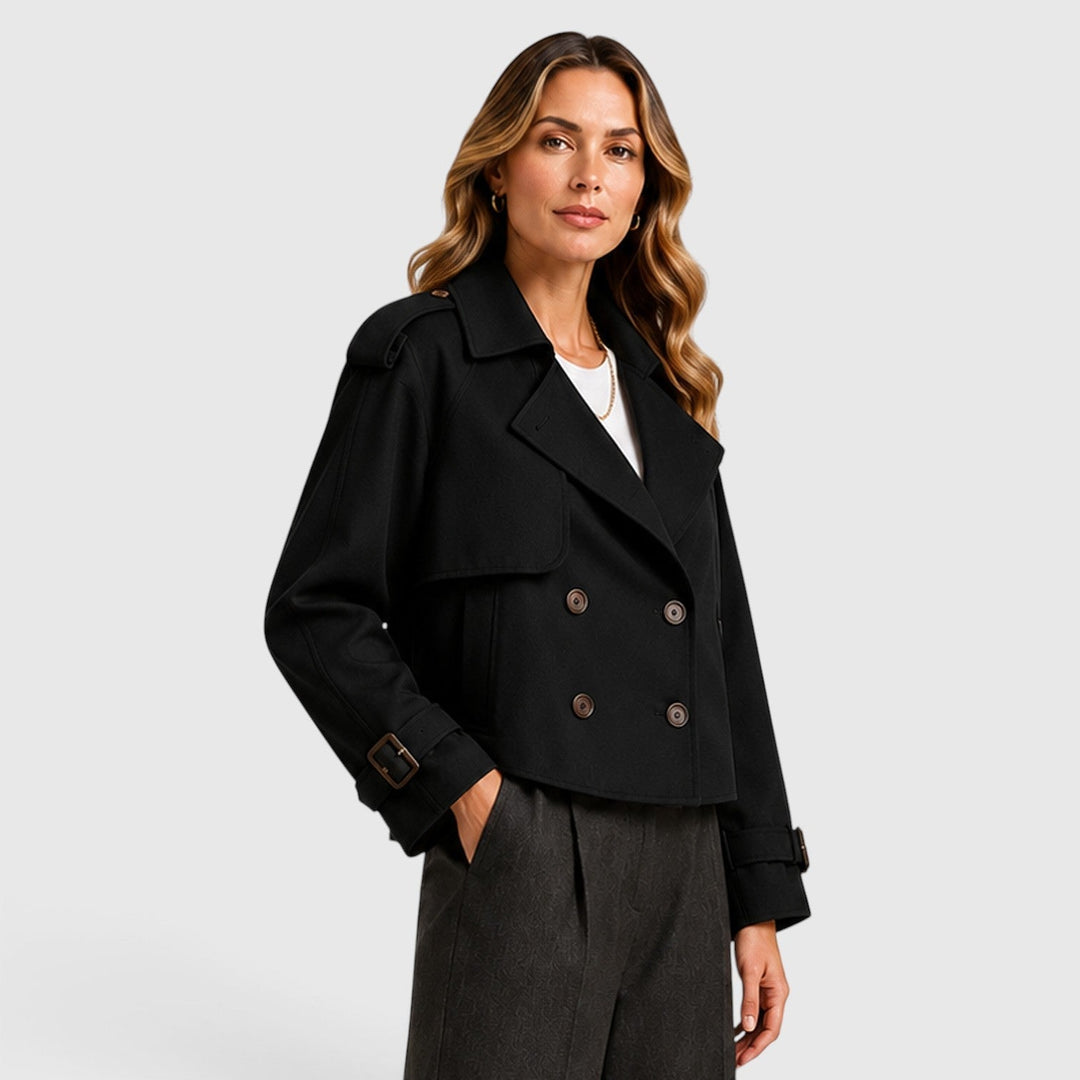 Trench ligero cruzado para mujer