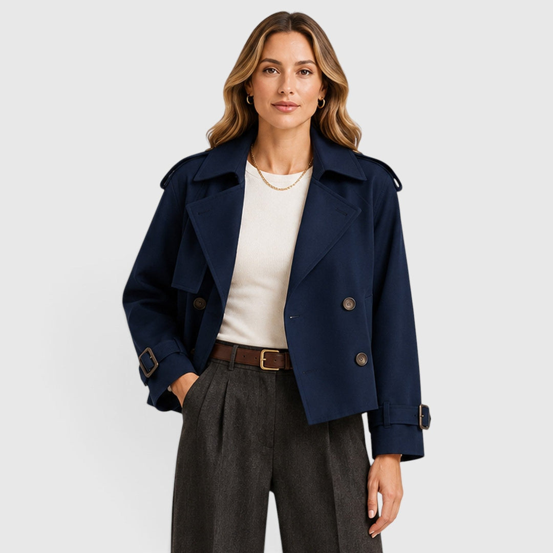 Trench ligero cruzado para mujer