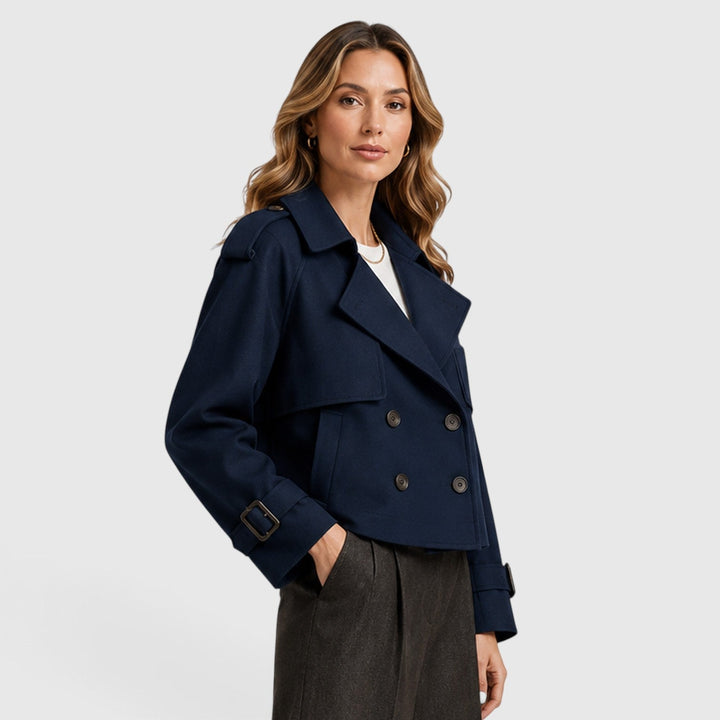 Trench ligero cruzado para mujer