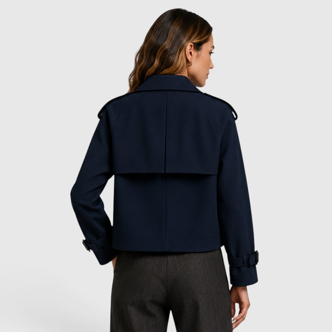Trench ligero cruzado para mujer