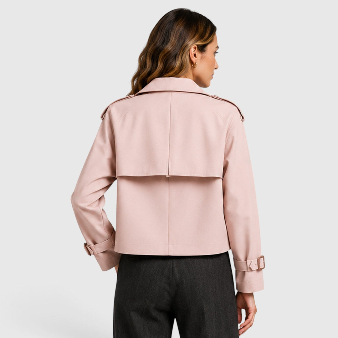 Trench ligero cruzado para mujer