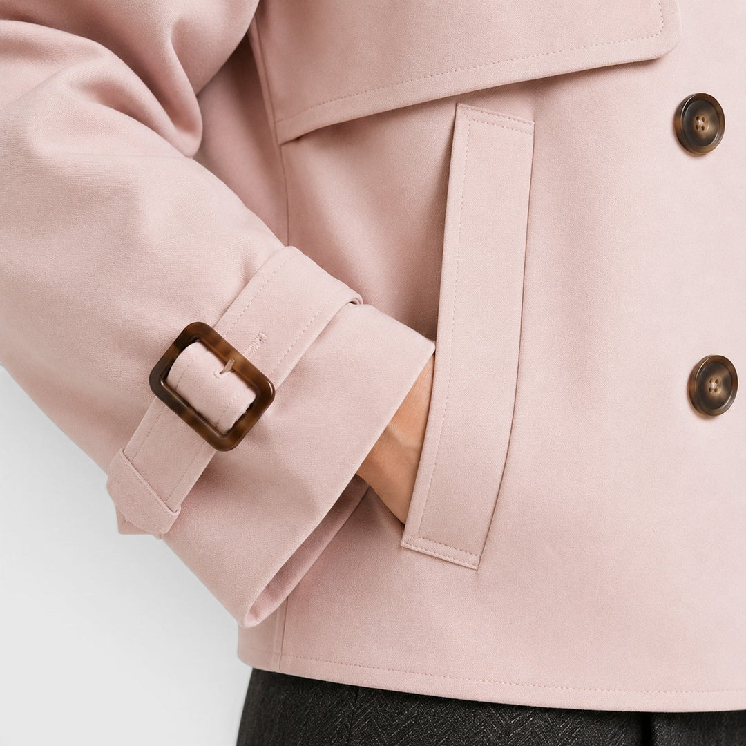 Trench ligero cruzado para mujer