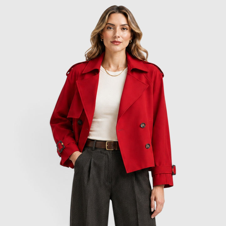 Trench ligero cruzado para mujer