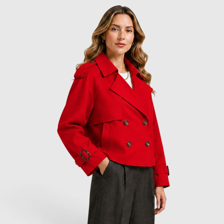 Trench ligero cruzado para mujer