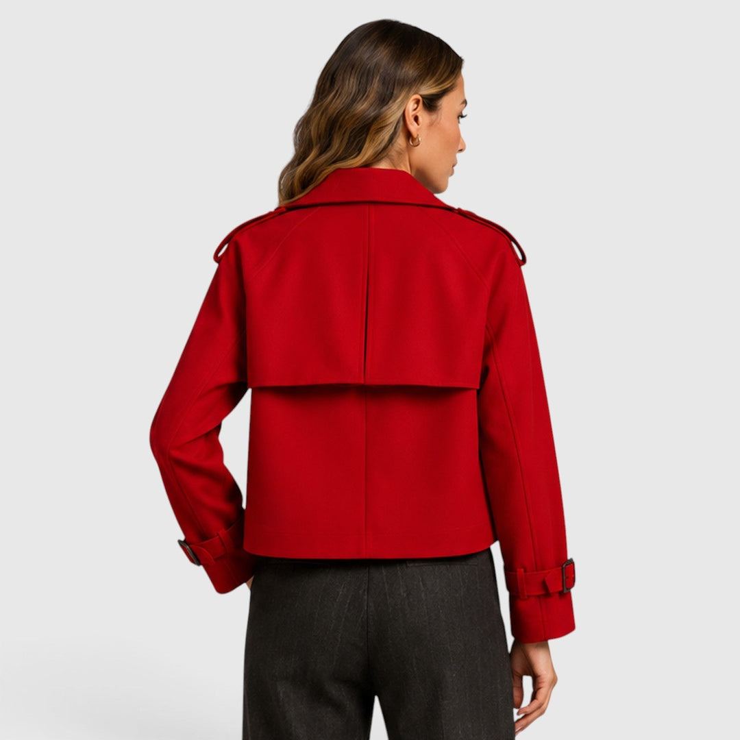 Trench ligero cruzado para mujer