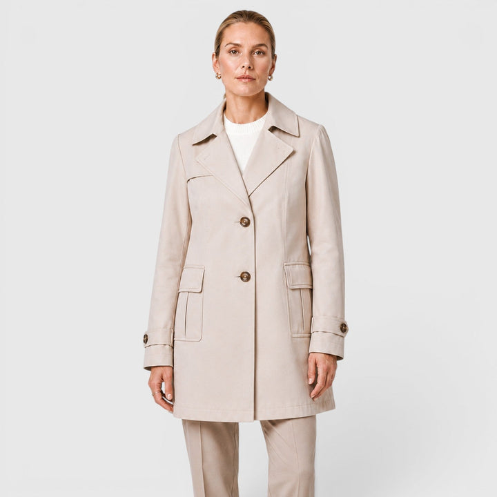 Trench Ligero Largo Mujer