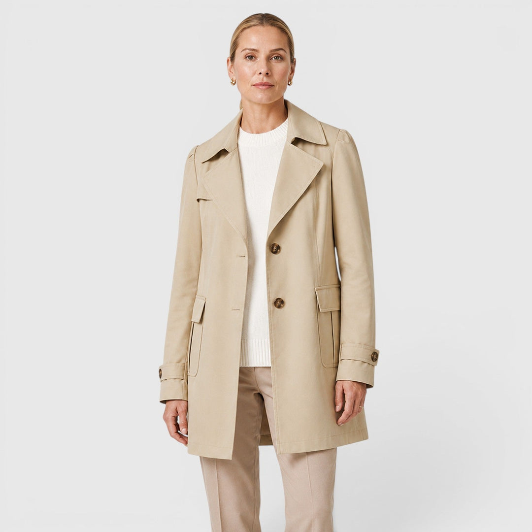Trench Ligero Largo Mujer