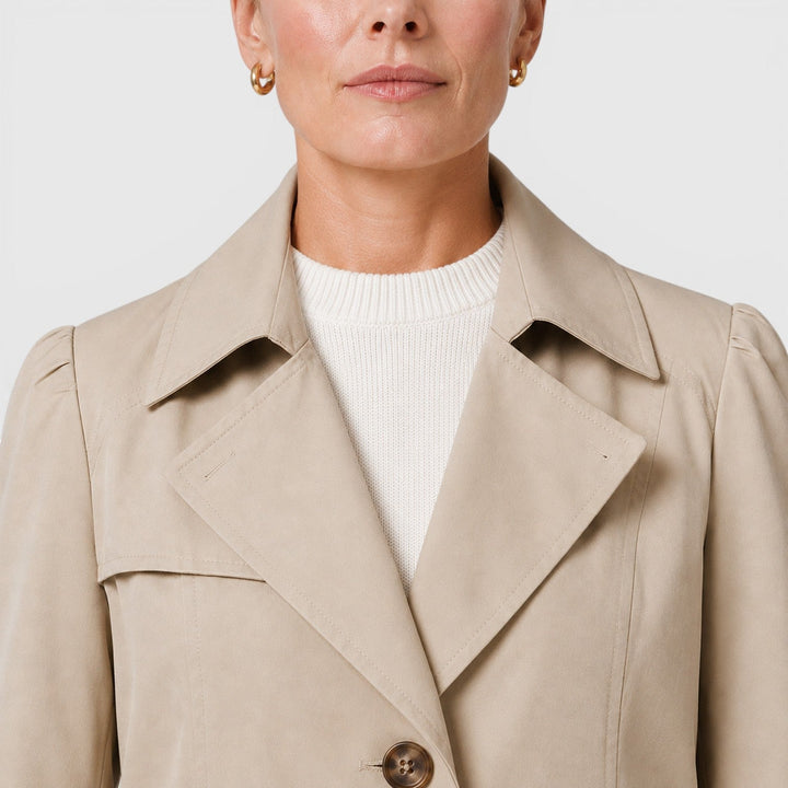Trench Ligero Largo Mujer