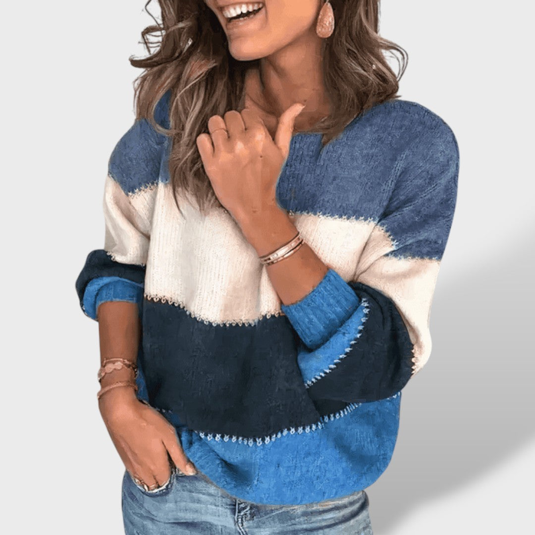 Valeria™ | Suéter Rayas Holgado