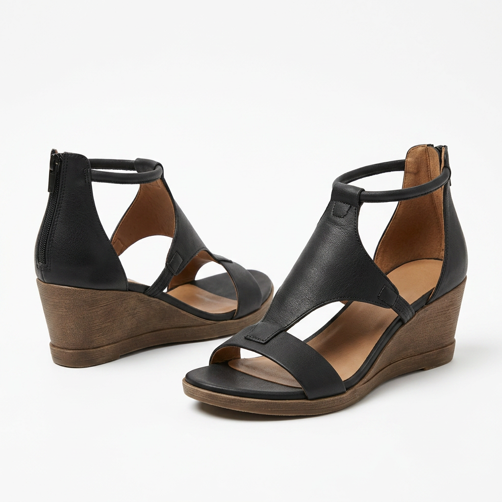 Sandalias Plataforma - Negro - Par