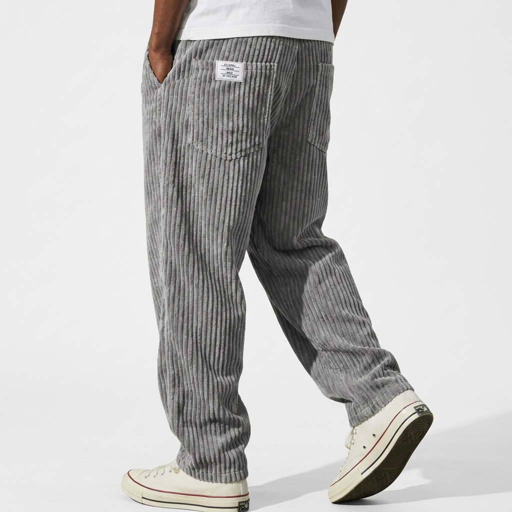 Pantalon Pana - Gris - ApenasCalcas