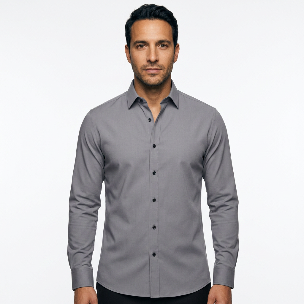 Camisa - Gris - Frente