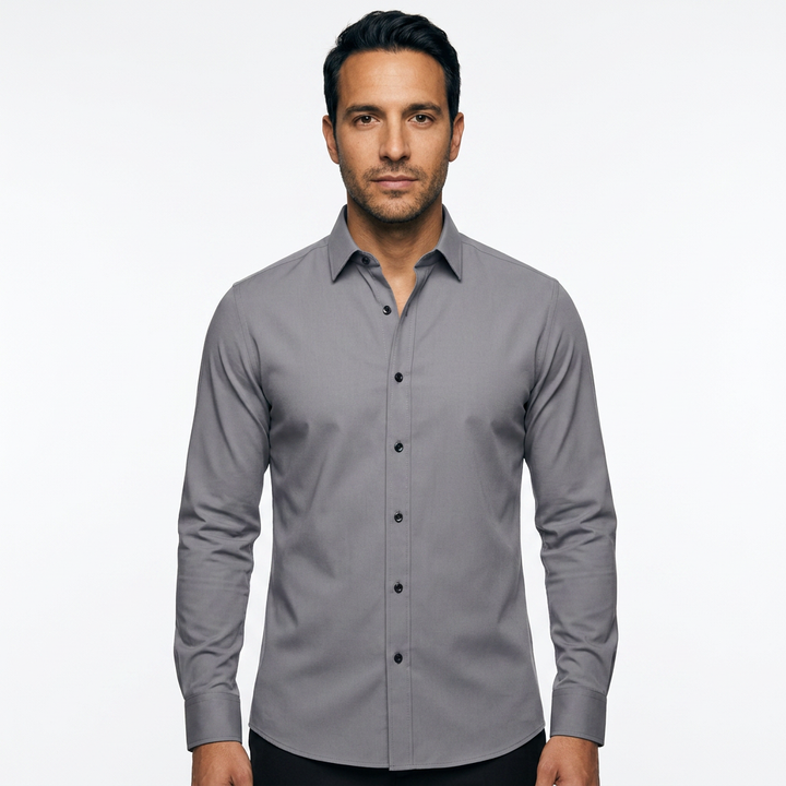 Camisa - Gris - Frente