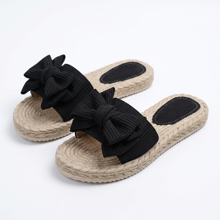 Sandalias Slip-On Lazo - Negro - Par
