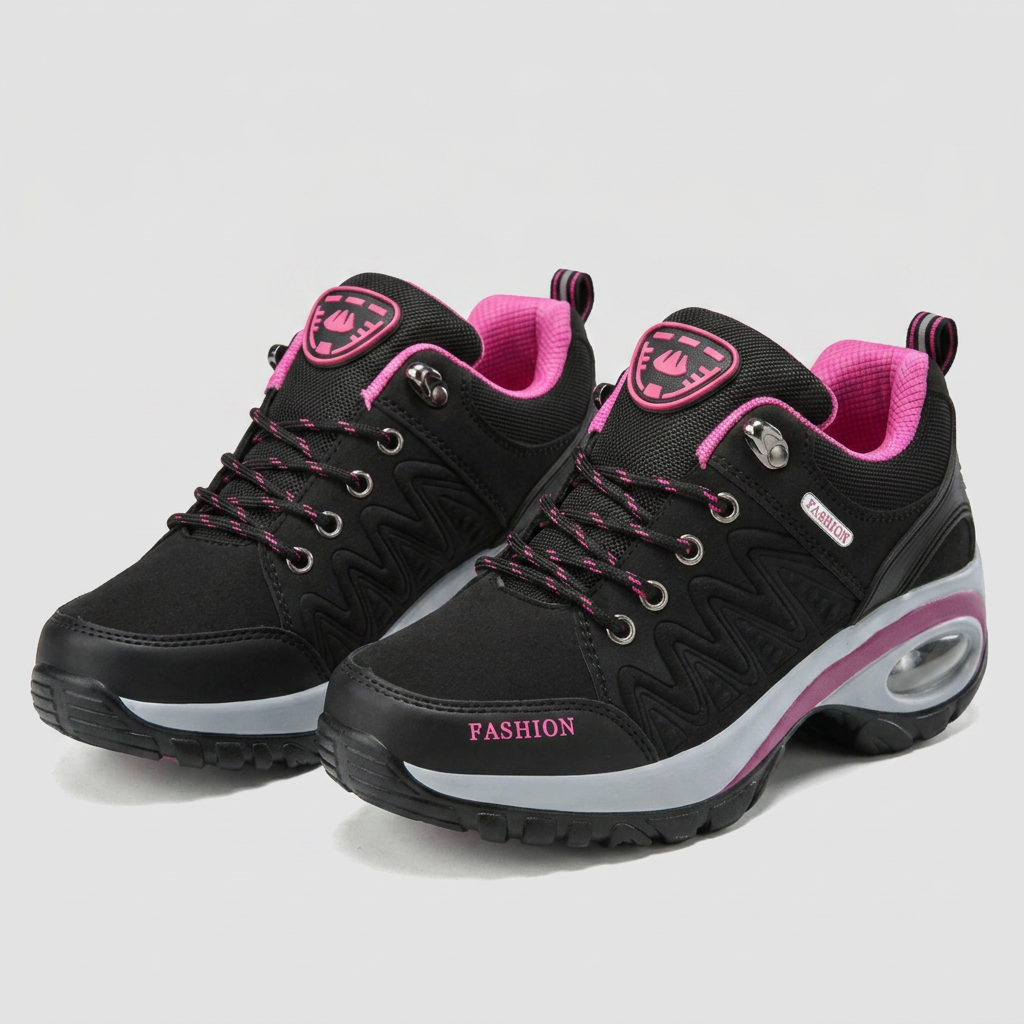 Zapatillas Ortopédicas Mujer Confort - Negro - Par